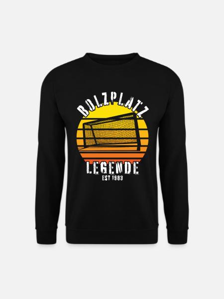 Bolzplatz Legende Fußballer Mannschaft Geburtstag - Unisex Pullover - Schwarz
