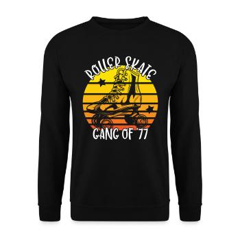 Roller Skating Roller Skates Roller Skating Gear 1977 - Unisex Sweatshirt - black - Front - Alina (178cm) & Michal (187cm)