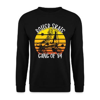 Roller Skating Roller Skates Roll Skating Gear 1984 - Unisex Sweatshirt - black - Front - Alina (178cm) & Michal (187cm)