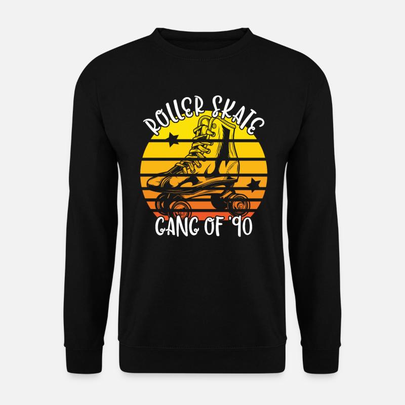 Rollschuhfahrer Rollerskates Rollschuh Gang 1990 - Unisex Pullover - Schwarz