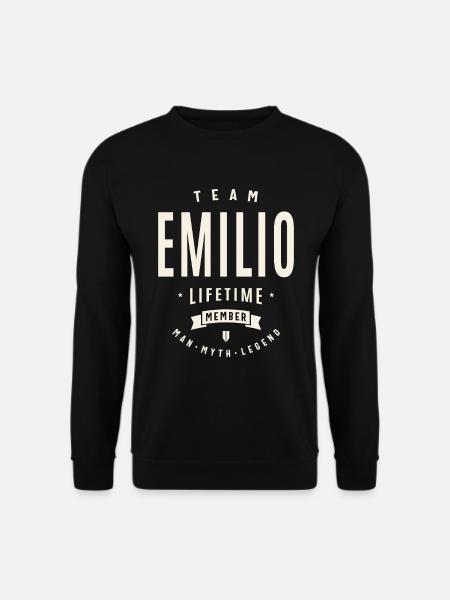 Team Emilio Lebenslanges Mitglied - Unisex Pullover - Schwarz