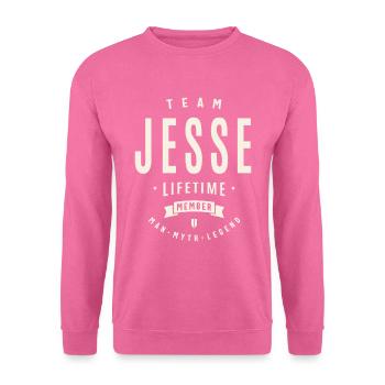 Team Jesse Lebenslanges Mitglied - Unisex Pullover - Pink - Vorne