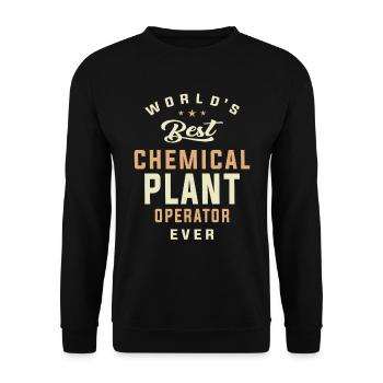 World's Best Chemical Plant Operator Ever - Unisex Sweatshirt - black - Front - Alina (178cm) & Michal (187cm)