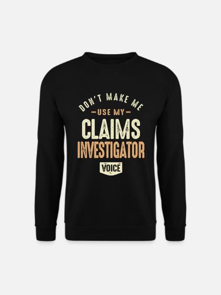 Claims Investigator Voice - Unisex Sweatshirt - black