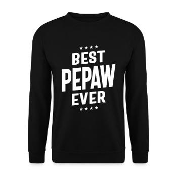 Best Pepaw Ever - Legendary Grandpa Love - Unisex Sweatshirt - black - Front - Alina (178cm) & Michal (187cm)