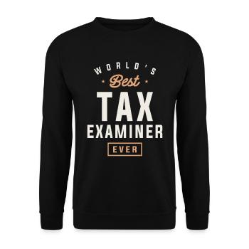Tax Examiner Extraordinaire - Unisex Sweatshirt - black - Front - Alina (178cm) & Michal (187cm)