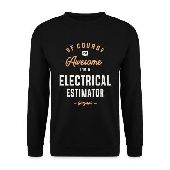 Electrical Estimator - Awesomeness Defined - Unisex Sweatshirt - black - Front - Alina (178cm) & Michal (187cm)