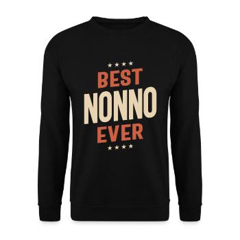 Best Nonno Ever - Cherished Dad, Beloved Grandpa - Unisex Sweatshirt - black - Front - Alina (178cm) & Michal (187cm)