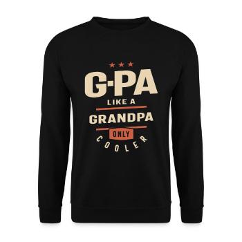 G-PA - Comme un grand-père, seulement plus cool - Sweat-shirt Unisexe - noir - Devant - Alina (178cm) & Michal (187cm)