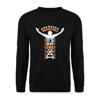 Basketball - It's in my DNA - Unisex Pullover - Schwarz - Vorne - Alina (178cm) & Michal (187cm)