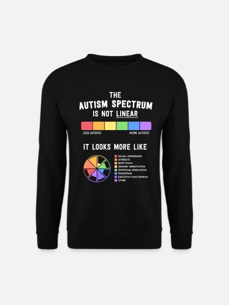 Autism Shirts Women Mom Awareness Autism Is A - Unisex Sweatshirt - black