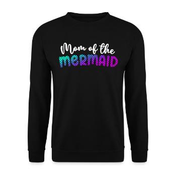 Mom Of The Mermaid Girl Family Matching Mermaid - Unisex Sweatshirt - black - Front - Alina (178cm) & Michal (187cm)