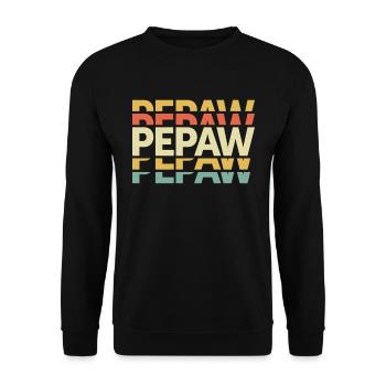 Pepaw Legendary Love Grandpa Father's Day - Unisex Sweatshirt - black - Front - Alina (178cm) & Michal (187cm)