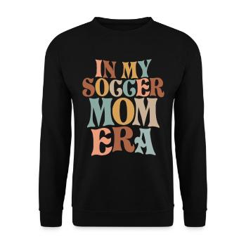 In My Soccer Mom Era - Unisex Sweatshirt - black - Front - Alina (178cm) & Michal (187cm)