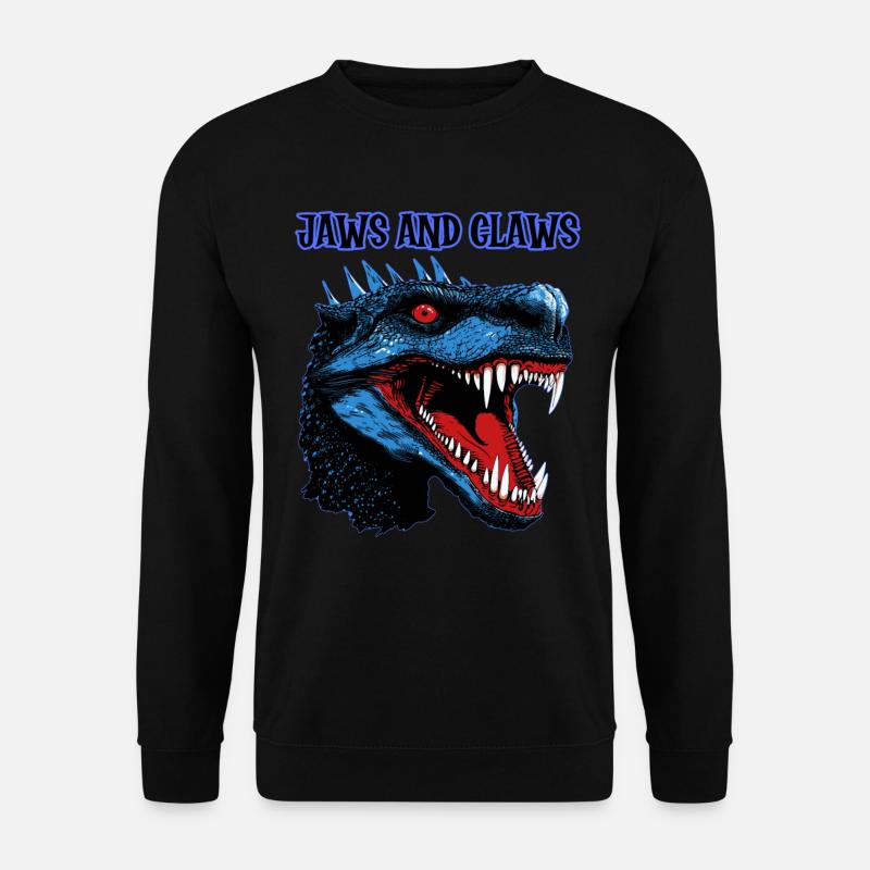 Reptile, Dinosaurs, Jaws and Claws, - Unisex Sweatshirt - black