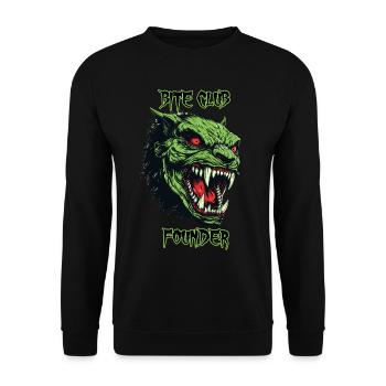 Ork, Dämon, Bite Club Gründer - Unisex Pullover - Schwarz - Vorne - Alina (178cm) & Michal (187cm)