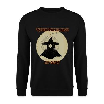 Witch better have my candy, Halloween - Unisex Sweatshirt - black - Front - Alina (178cm) & Michal (187cm)