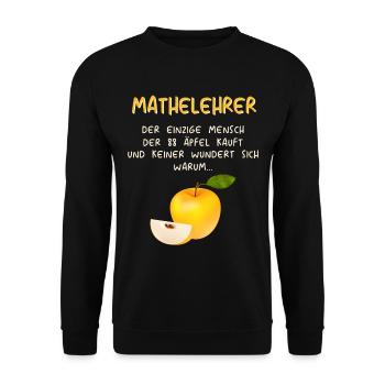 Mathematiker Mathematik Mathe Examen Lehramt - Unisex Pullover - Schwarz - Vorne - Alina (178cm) & Michal (187cm)