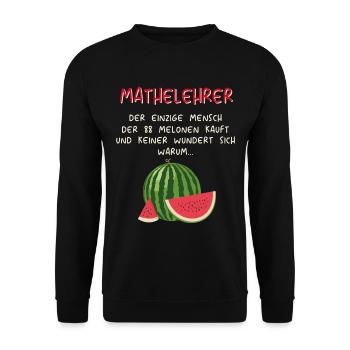 Mathematiker Mathematik Mathe Examen Lehramt - Unisex Pullover - Schwarz - Vorne - Alina (178cm) & Michal (187cm)