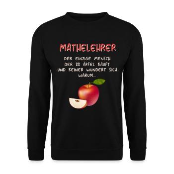 Mathematiker Mathematik Mathe Examen Lehramt - Unisex Pullover - Schwarz - Vorne - Alina (178cm) & Michal (187cm)