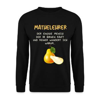 Mathematiker Mathematik Mathe Examen Lehramt - Unisex Pullover - Schwarz - Vorne - Alina (178cm) & Michal (187cm)