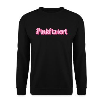 Pinkfiziert Pink Rosa Malle Ibiza Party - Unisex Pullover - Schwarz - Vorne - Alina (178cm) & Michal (187cm)