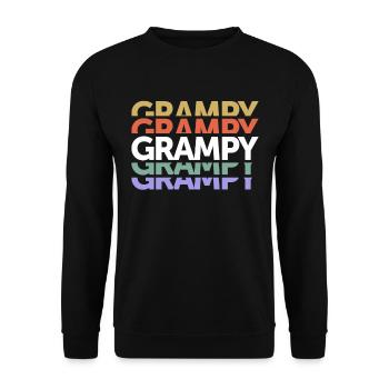 Grampy Legendary Love Grandpa Father's Day - Unisex Sweatshirt - black - Front - Alina (178cm) & Michal (187cm)