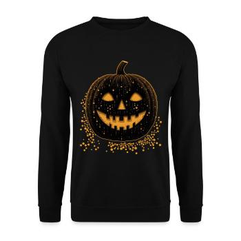 Black Jack O lantern - Unisex Sweatshirt - black - Front - Alina (178cm) & Michal (187cm)