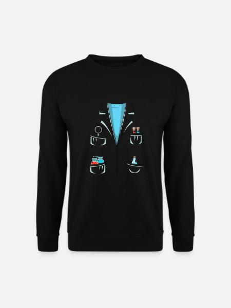 Chemie Wissenschaftler Fasching Karneval Kostüm - Unisex Pullover - Schwarz