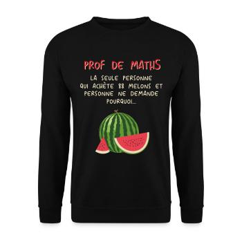 Mathematiker Mathematik Mathe Examen Lehramt - Unisex Pullover - Schwarz - Vorne - Alina (178cm) & Michal (187cm)