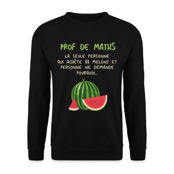Mathematiker Mathematik Mathe Examen Lehramt - Unisex Pullover - Schwarz - Vorne - Alina (178cm) & Michal (187cm)