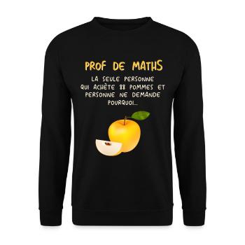 Mathematiker Mathematik Mathe Examen Lehramt - Unisex Pullover - Schwarz - Vorne - Alina (178cm) & Michal (187cm)