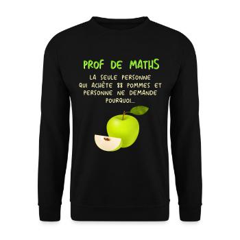 Mathematiker Mathematik Mathe Examen Lehramt - Unisex Pullover - Schwarz - Vorne - Alina (178cm) & Michal (187cm)