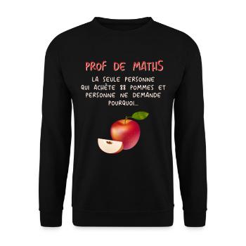 Mathematiker Mathematik Mathe Examen Lehramt - Unisex Pullover - Schwarz - Vorne - Alina (178cm) & Michal (187cm)