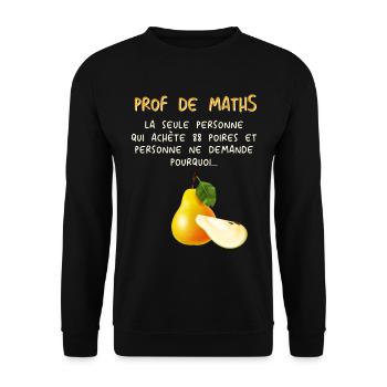 Mathematiker Mathematik Mathe Examen Lehramt - Unisex Pullover - Schwarz - Vorne - Alina (178cm) & Michal (187cm)