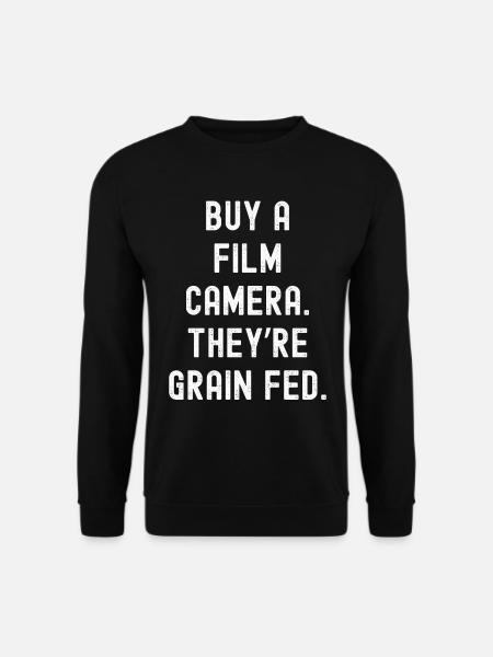 Filmkamera lustiges Geschenk für Fotografen - Unisex Pullover - Schwarz