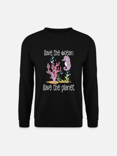 Environmental Protection - Save the planet - Ocean Fish - Unisex Sweatshirt - black