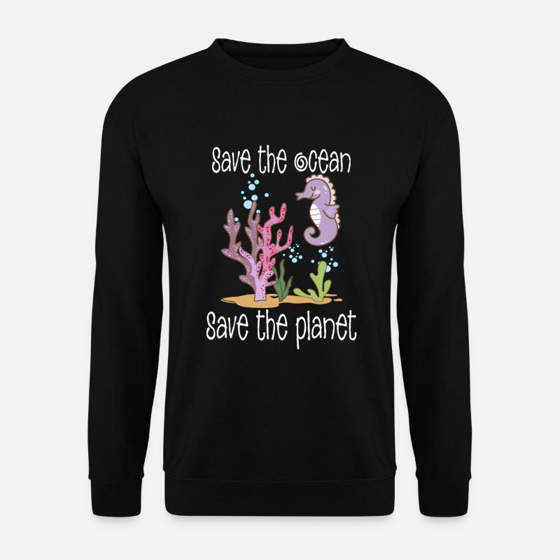 Environmental Protection - Save the planet - Ocean Fish - Unisex Sweatshirt - black