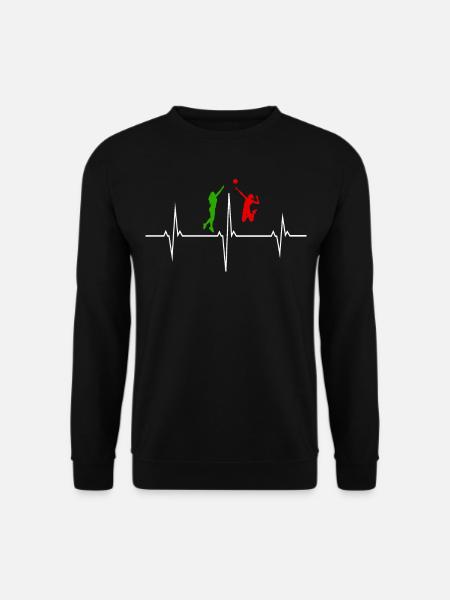 Heartbeat Heartbeat Volleyball Italie - Sweat-shirt Unisexe - noir