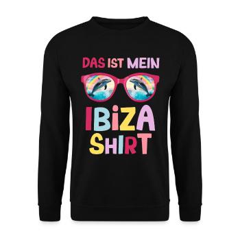 Delfin Sonnenbrille Urlaub Saufen Ibiza Party - Unisex Pullover - Schwarz - Vorne - Alina (178cm) & Michal (187cm)