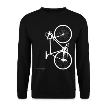 Ciclostorica - Historic road bike in Italy - Unisex Sweatshirt - black - Front - Alina (178cm) & Michal (187cm)