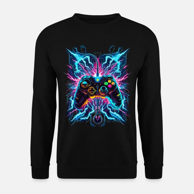Neon Blitz Power Gaming Controller - Unisex Pullover - Schwarz