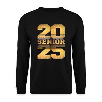 Class of 2025 Graduation - Senior 2025 - Unisex Sweatshirt - black - Front - Alina (178cm) & Michal (187cm)