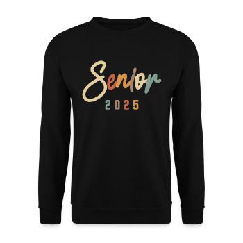 Class of 2025 Graduation - Senior 2025 - Unisex Sweatshirt - black - Front - Alina (178cm) & Michal (187cm)