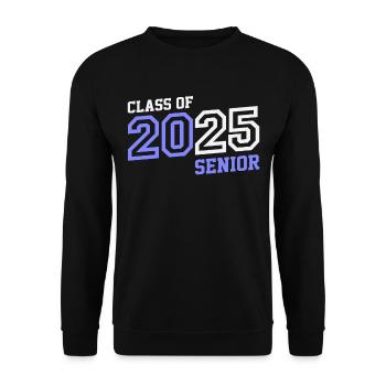 Senior 2025 Class of 2025 - Unisex Sweatshirt - black - Front - Alina (178cm) & Michal (187cm)