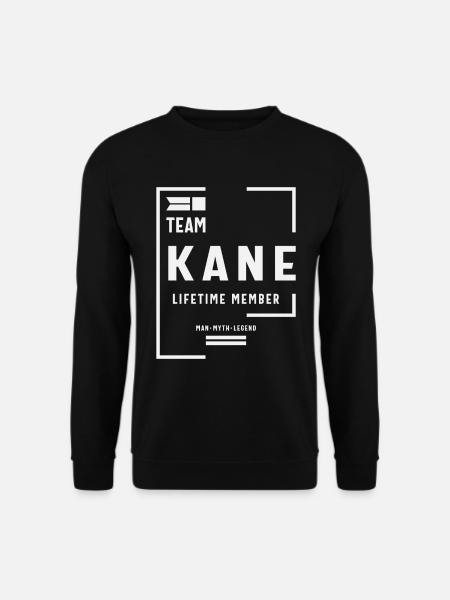 Team Kane Lebenslanges Mitglied Lustiger Name Kane - Unisex Pullover - Schwarz