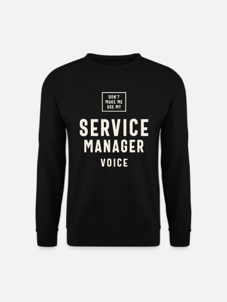 Funny Job Occupation Service Manager - Unisex Sweatshirt - black