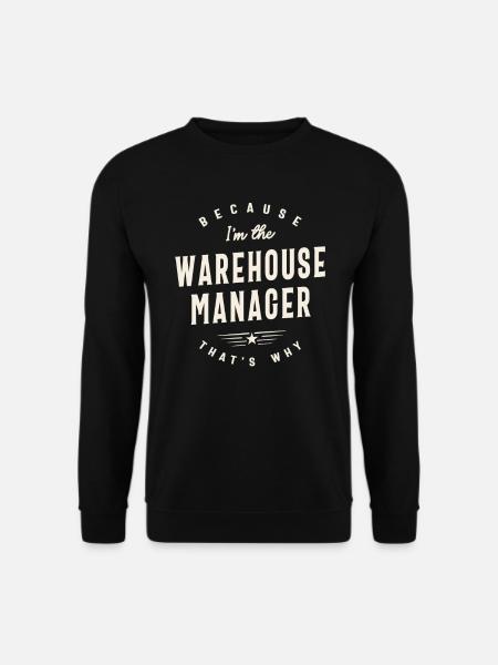 Funny Job Occupation Warehouse Manager - Unisex Sweatshirt - black