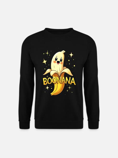 Boonana - Banane als Geist - Unisex Pullover - Schwarz