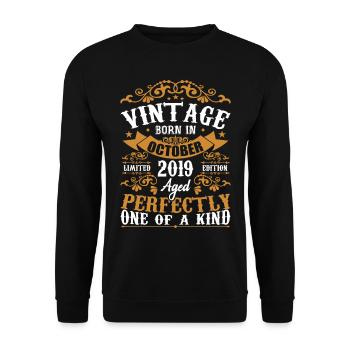 2019 Retro 2019 October Anniversary October 2019 - Unisex Sweatshirt - black - Front - Alina (178cm) & Michal (187cm)